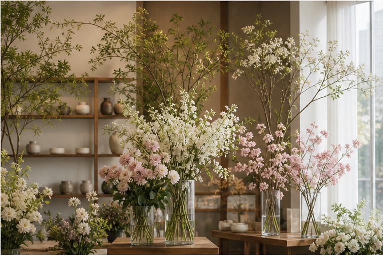 空間と店舗装花