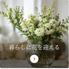 暮らしに飾る白い花